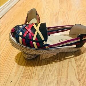Clasico Colorful Espadrille Woven Flats sz 10